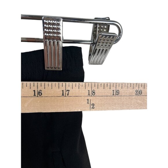 Zara Wide leg Cropped pull on pants black flowy sz XL - Picture 4 of 9